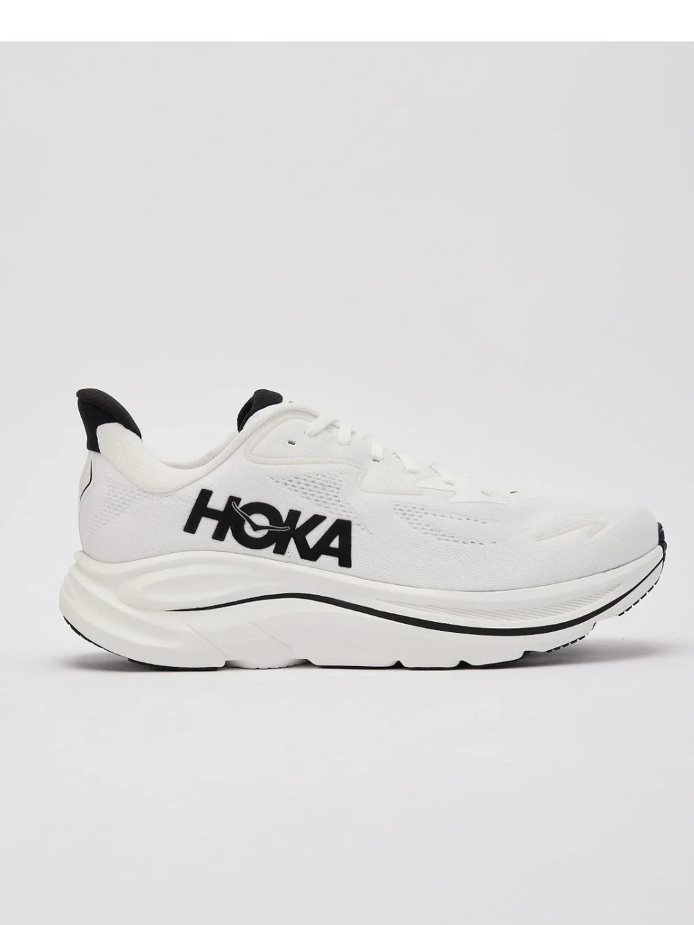 Hoka Clifton 10 Men Running Shoes White/Black US 8D women 9.5 unisex gently used